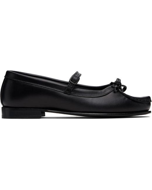 Hereu Black Roses Flats