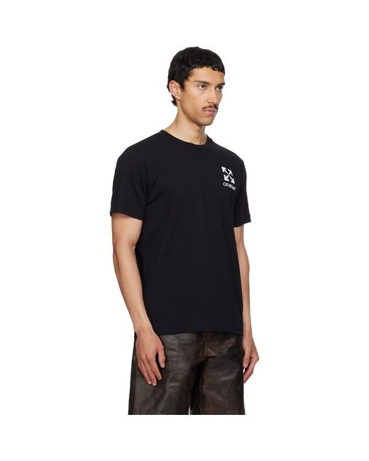 Off-White c/o Virgil Abloh Black Small Arrow Slim T-Shirt for men