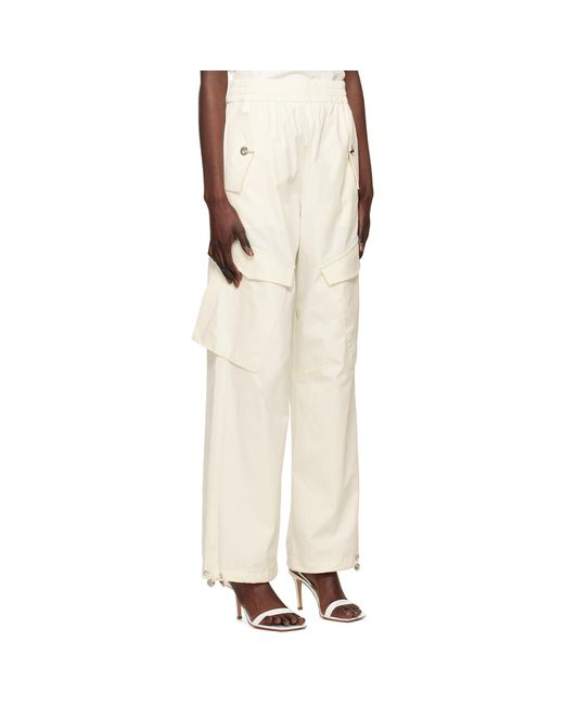 Dion Lee Natural Off-white Latch Trousers