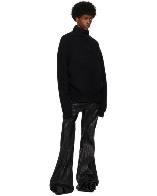 Rick Owens Black Porterville Fisherman Tabard Turtleneck for men