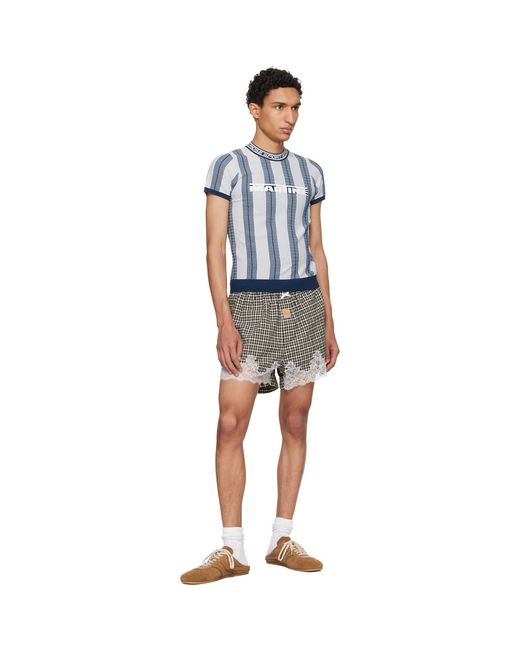 Martine Rose Black Khaki & French Knicker Shorts for men