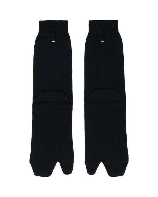 Maison Margiela Black Wool Tabi Socks