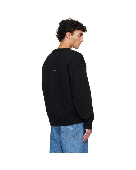 Pull Afa Noir À Col Ras Du Cou (w)taps pour homme en coloris Black