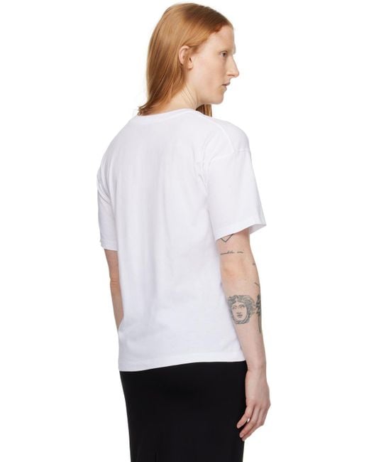Filippa K ホワイト ルースフィット Tシャツ White