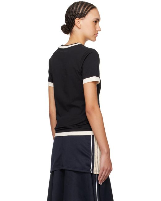 Wales Bonner ブラック Horizon Tシャツ Black
