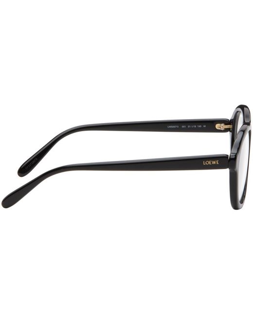 Loewe Black Thin Glasses for men