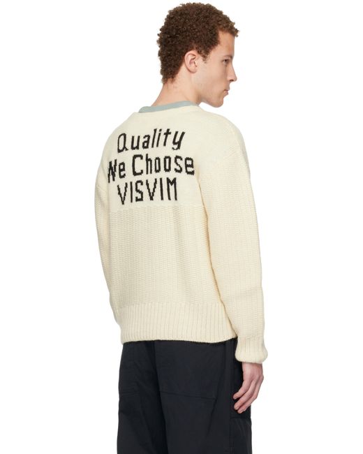 Visvim メンズ ブラック オフホワイト ニットセーター 【公式通販】