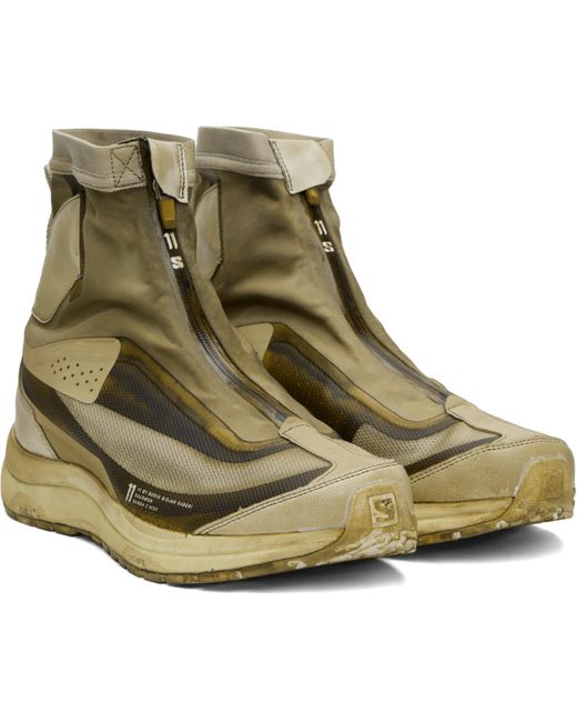 メンズ Boris Bidjan Saberi 11 グリーン Salomonエディション Bamba 2 High V2 スニーカー Green