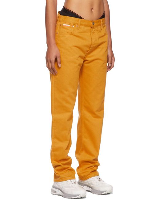 Heron Preston Orange Season 2 Straight-leg Jeans