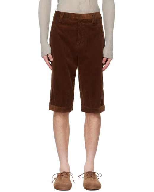 Rier Brown Tan Knickerbocker Shorts for men