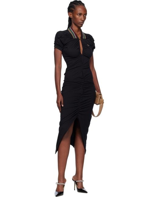 Vivienne Westwood Black Pulling Midi Dress