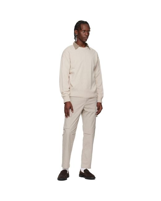 Boss Multicolor Off- Relaxed-Fit Virgin Wool Sweater for men