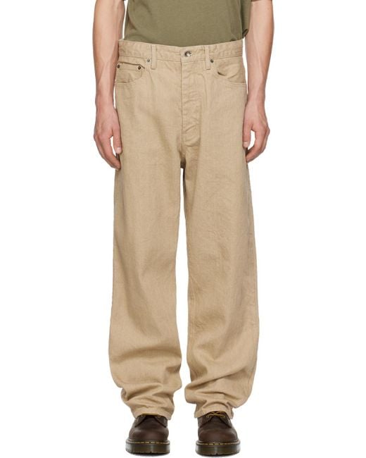 Engineered Garments Natural Khaki Rf Jeans for men