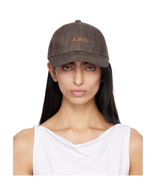 A.P.C. Gray Charlie Baseball Cap