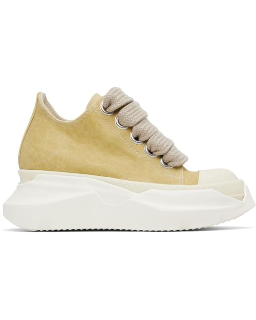 Rick Owens Black Hollywood Jumbo Laces Abstract Low Sneak Sneakers