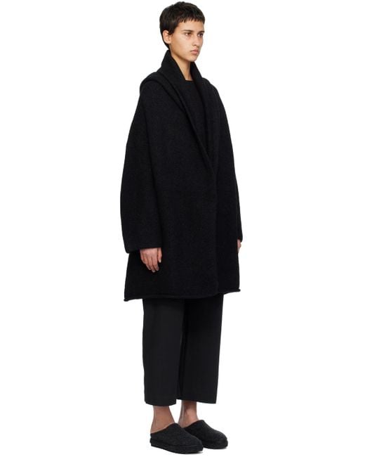 Lauren Manoogian Black Capote Coat for men