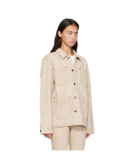 Khaite Natural Wyatt Denim Jacket