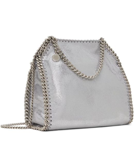 Stella McCartney Gray Silver Falabella Mini Tote