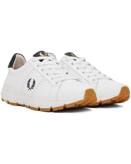 Fred Perry Black White B723 Sneakers for men