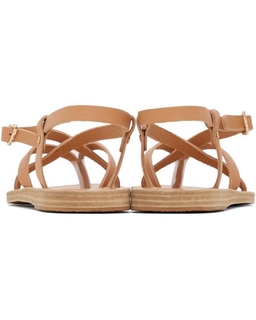 Ancient Greek Sandals Tan Semele Sandals in Black | Lyst Canada