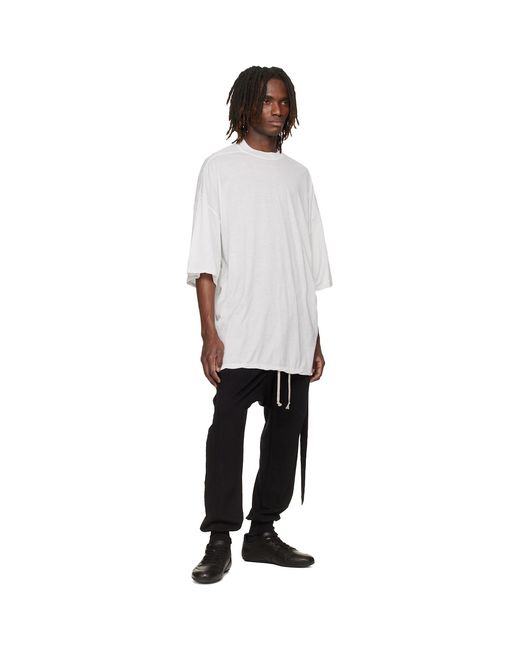 Rick Owens White Off- Temple Tommy T-Shirt for men