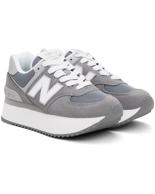 New Balance Black 574+ Sneakers