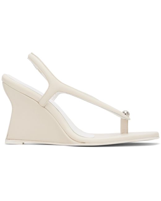 Paris Georgia Black Off- Valentina Wedge Heeled Sandals