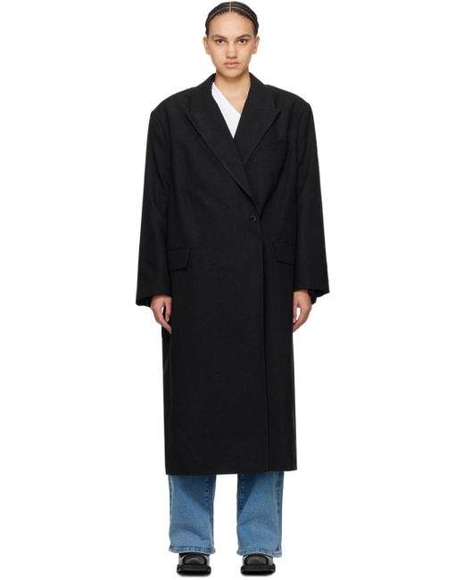Manteau surdimensionné noir REMAIN Birger Christensen en coloris Black