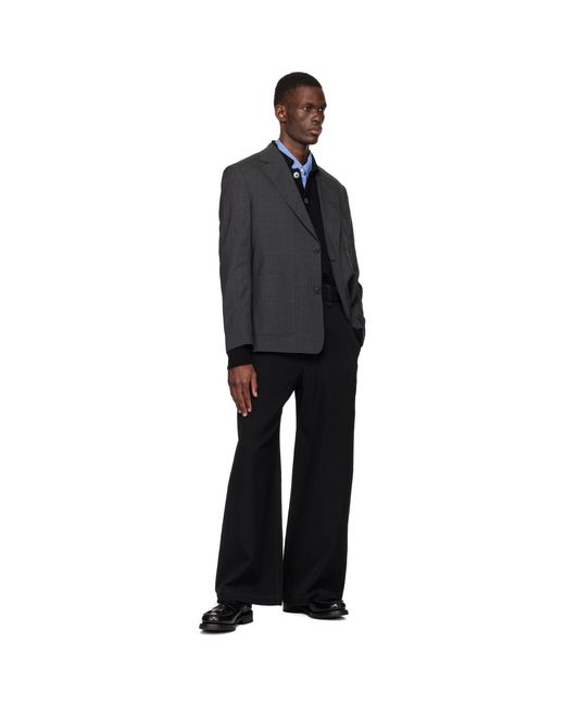 mfpen Black Patch Pocket Blazer for men