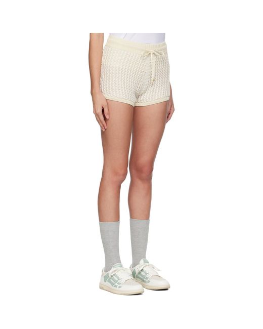 Amiri Multicolor Off- Crochet Shorts