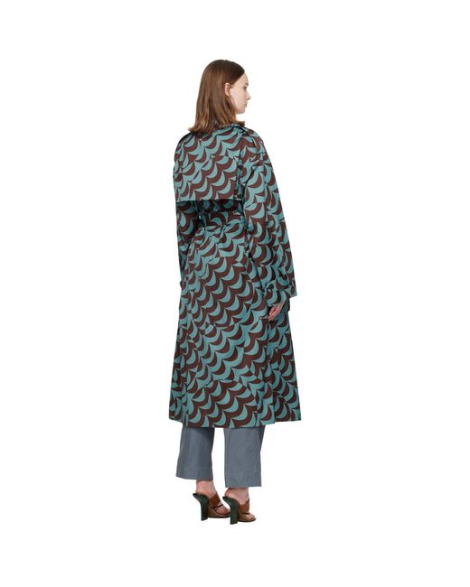 Dries Van Noten Black Double-breasted Trench Coat
