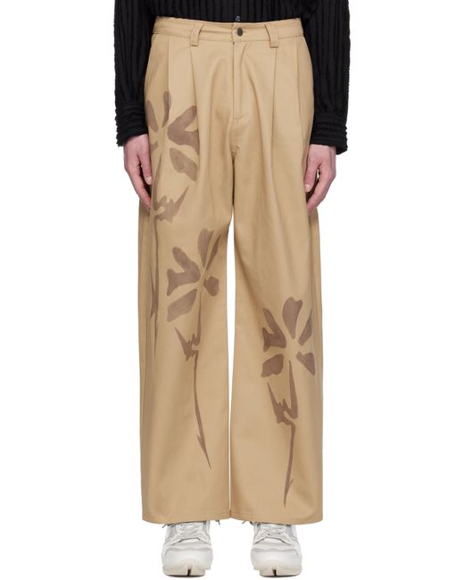 メンズ Collina Strada ベージュ Catchfly トラウザーズ Natural
