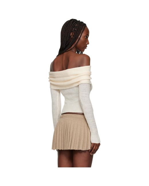 GUIZIO White Off- Marlowe Top