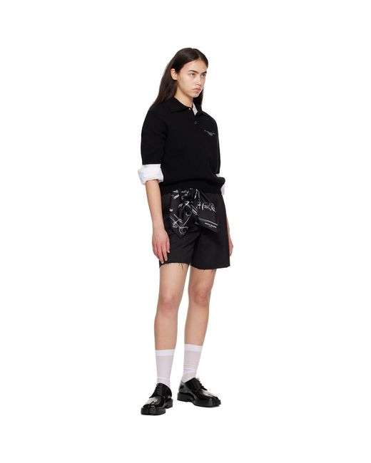 Maison Margiela Black Tabi Lace-Up Derbys