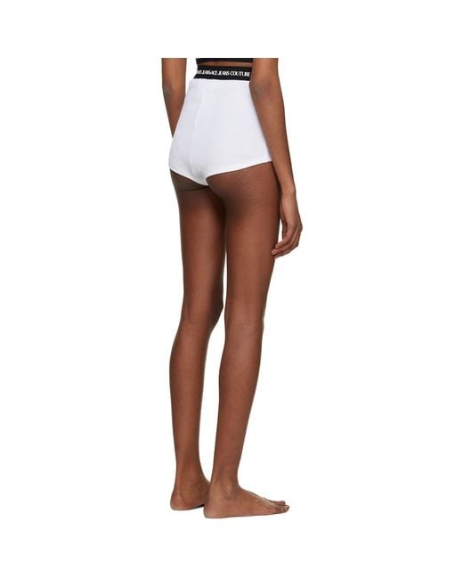 Versace Jeans Couture Black White Bonded Shorts