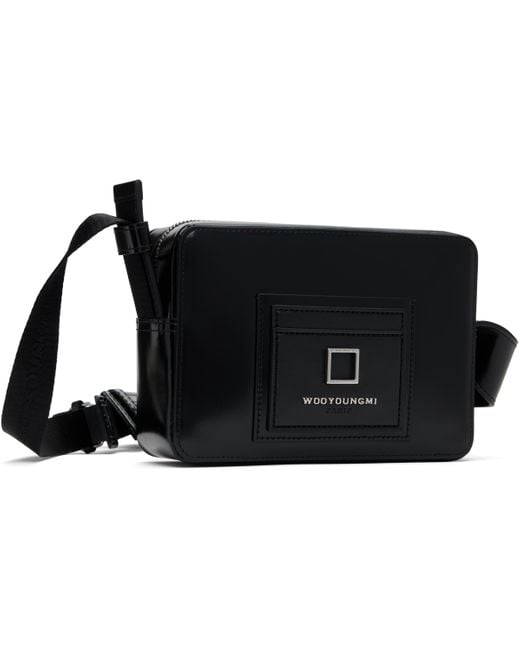 【WOOYOUNGMI】Men's Square Mini Bag Black Square Mini Bag by WOOYOUNGMI on Sale
