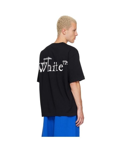 Off-White c/o Virgil Abloh Black Shared Logo Skate T-Shirt for men