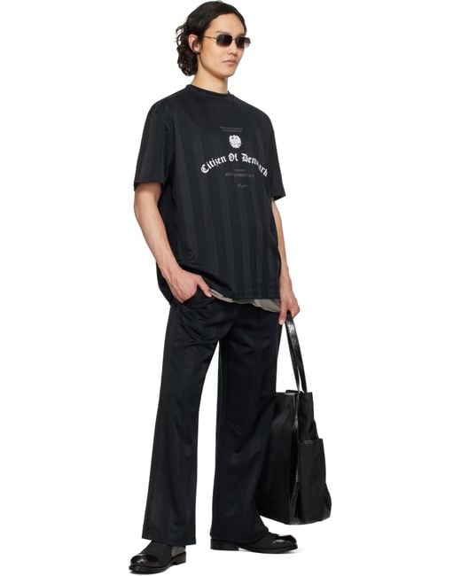 メンズ Han Kjobenhavn ブラック Football ジャージ Tシャツ Black