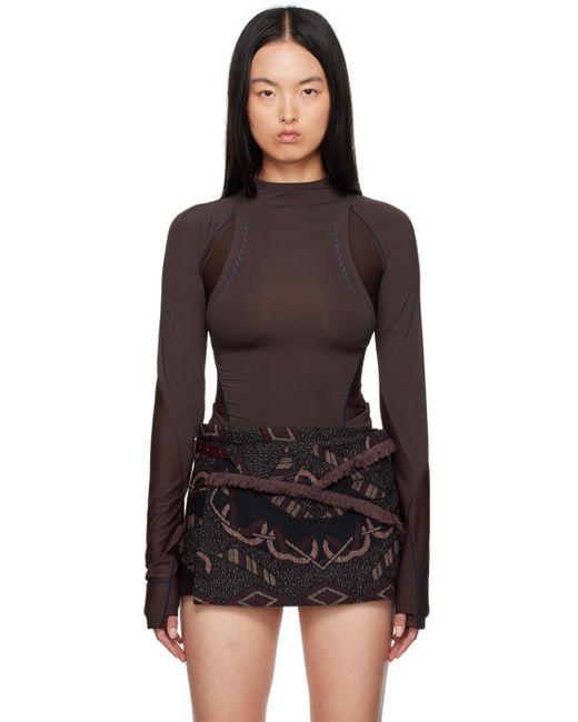 Hyein Seo Black Track Long Sleeve T-Shirt