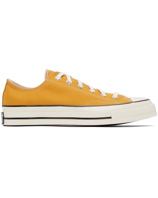 Converse Black Yellow Chuck 70 Low Sneakers for men