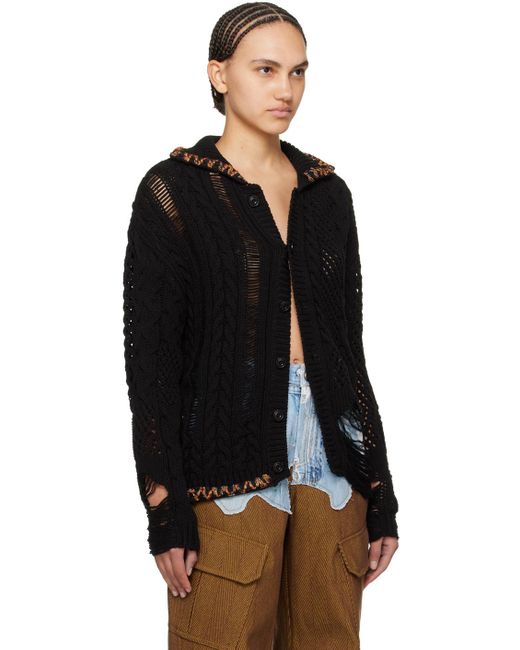 ANDERSSON BELL Black Sauvage Cardigan