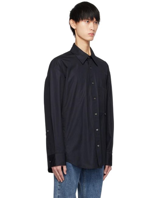 Wooyoungmi Black Printed Shirt for men