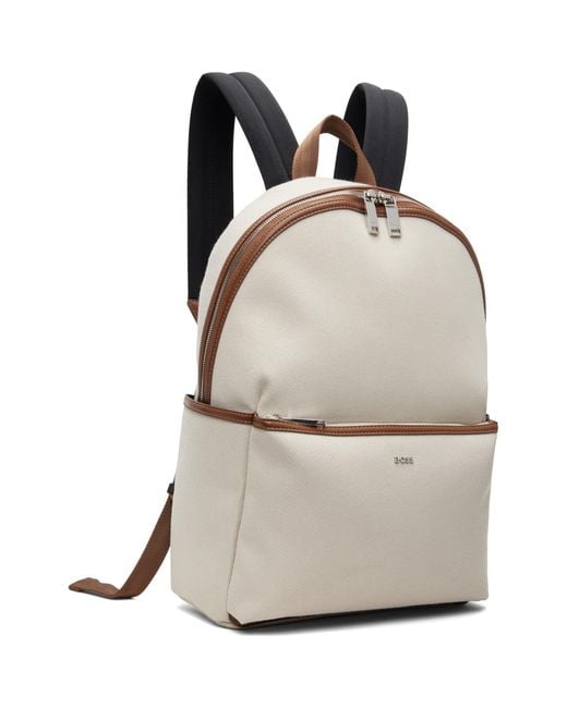 Boss Natural Logo Lettering Backpack for men