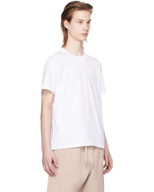 メンズ AMI ホワイト Ami De Cœur Tシャツ Natural