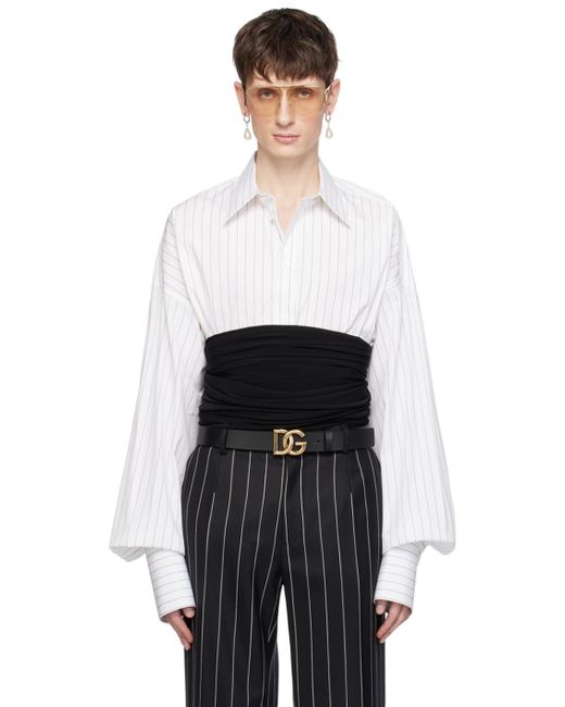 Dolce & Gabbana Black Girdle Belt for men