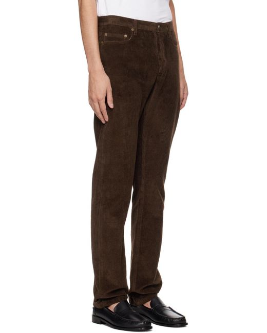 A.P.C. Black . Brown Standard Trousers for men