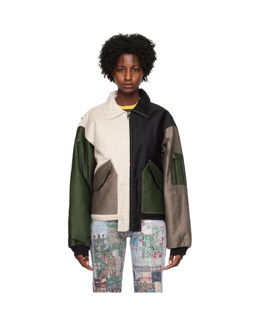 (DI)VISION Black (di)vision Off- Colorblocked Bomber Jacket