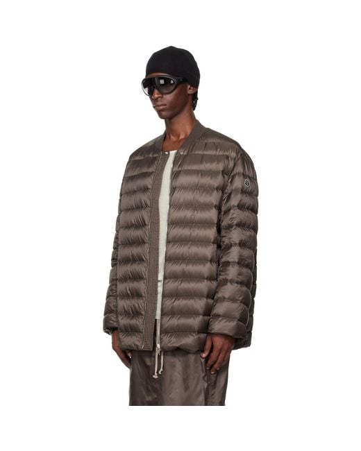 Rick Owens Brown Moncler + Flight Parka Jacket for men