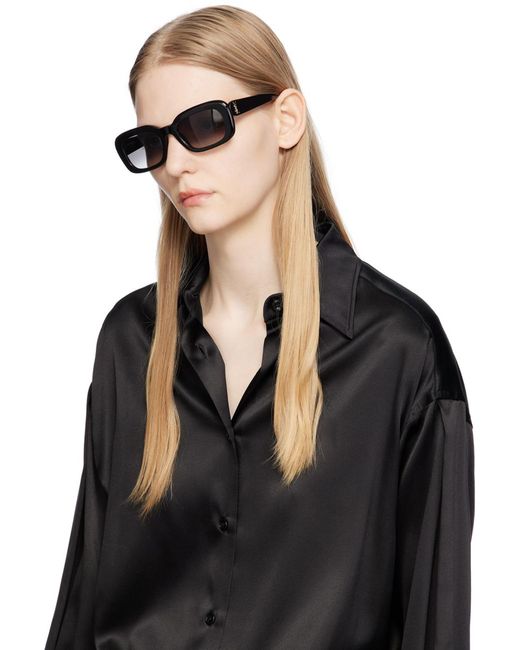 Saint Laurent Black Sl M130 Sunglasses | Lyst UK