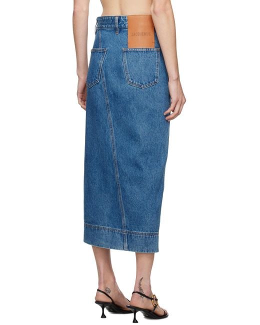 Jacquemus La Casaコレクション ブルー La Jupe De-nîmes デニム 